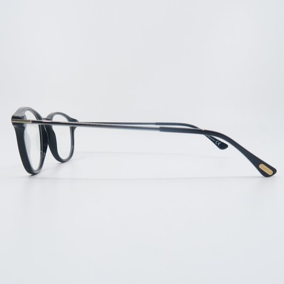 Tom Ford TF 5553-B 001 50mm Black-Gunmetal-Blue Light Block, New Eyeglasses. - Picture 4 of 7